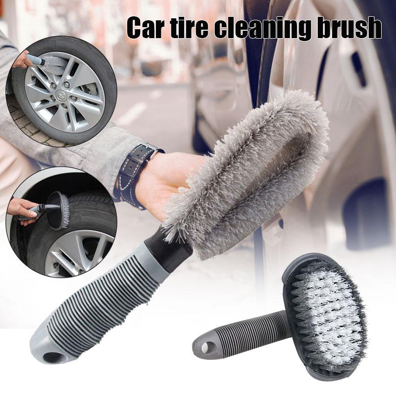 Car Tyre Cleaning Brush Durable Nylon Bristles for Rims and Tires Efficient Cleaning Tool for Vehicles