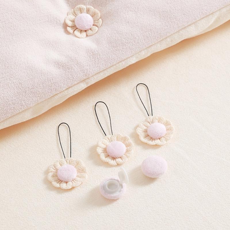 Multipurpose Nonslip Bed Sheet Holders 8Pcs Sunflower Style Soft Clip Safe Fabric Clamps For Home Decors