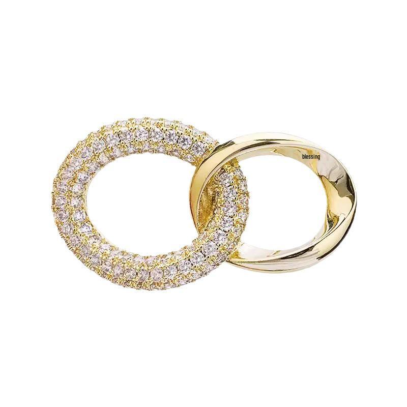 Элегантная женская роскошная брошь: Изысканная брошь-застежка с переплетением для изысканного, универсального образа