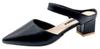 Josepha Lorraine Women's Medium Heel Pumps/Mule Sandals, Black, Size 23.5