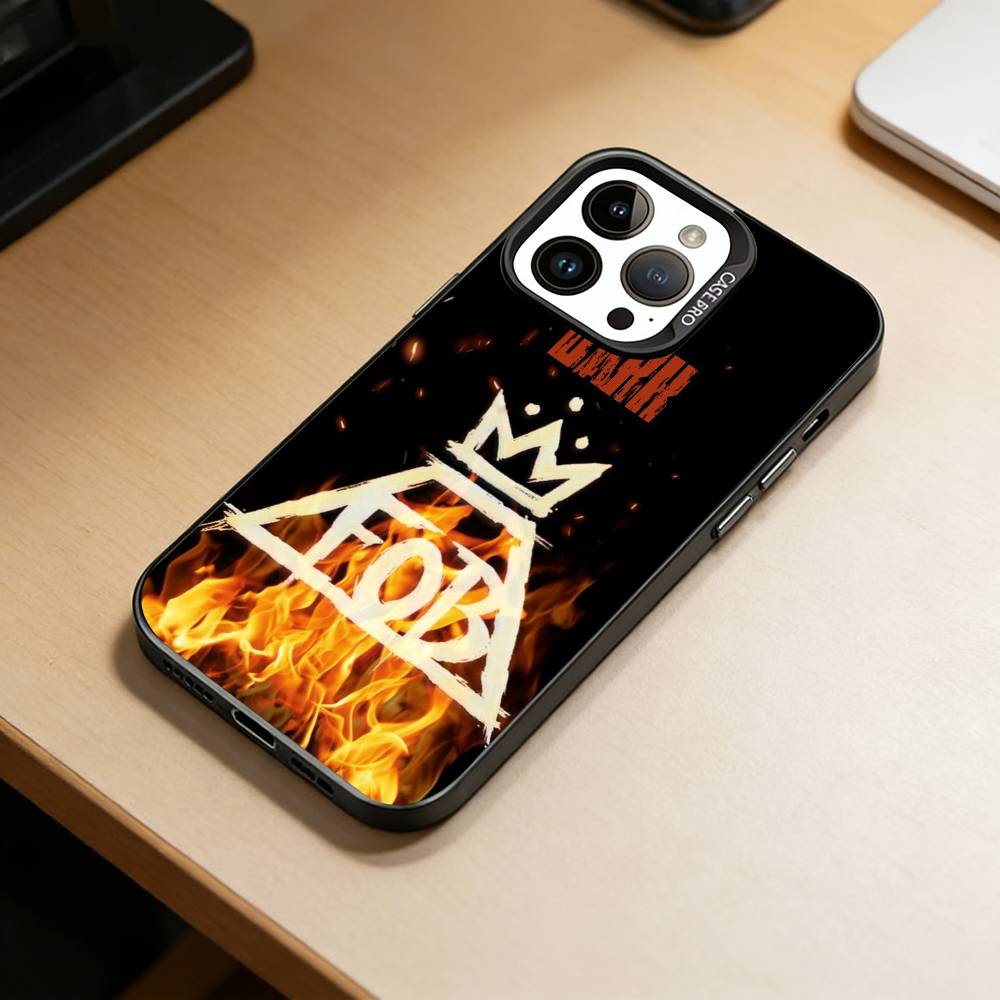Чехол для телефона Boy-Fall Out Boy для iPhone 17,16,15,14,13,12,11 Plus,Pro Max,XS,Цветной Серебряный Покрытие Внутренняя Крышка