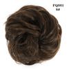 LUPU Messy Hair Bun with Elastic Band Natural Wig Bundle Ponytail Color Black Purple Pink