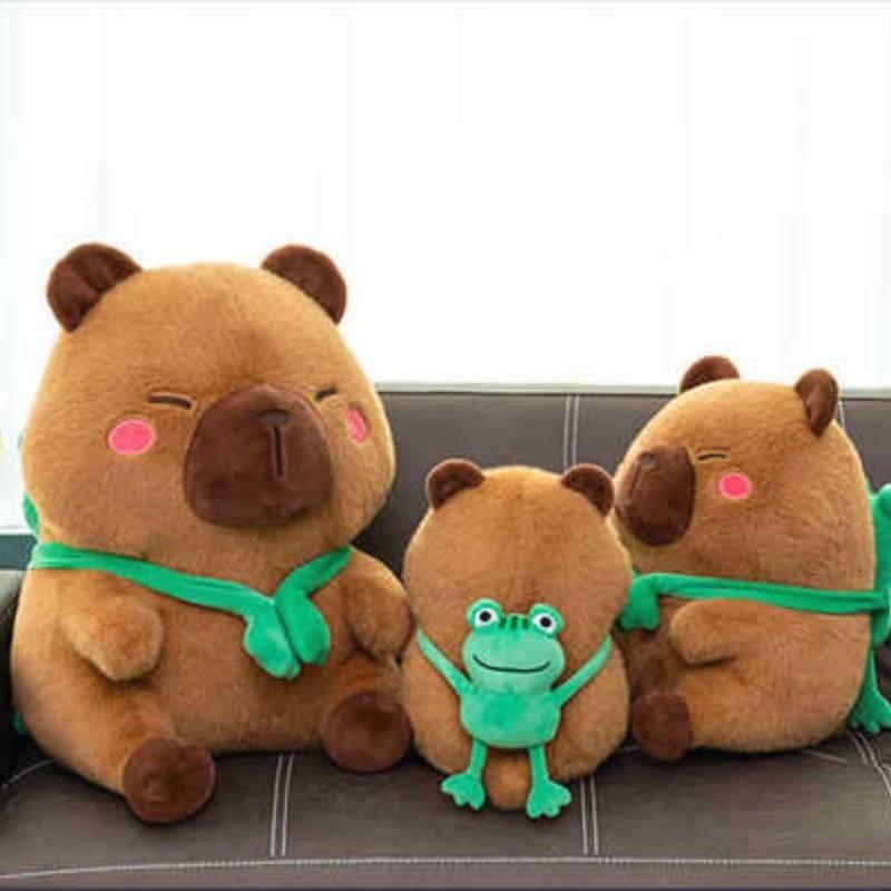 Charming Cute Cartoon Capybara Plush Animal Toy Adorable Kawaii Stuffed Doll