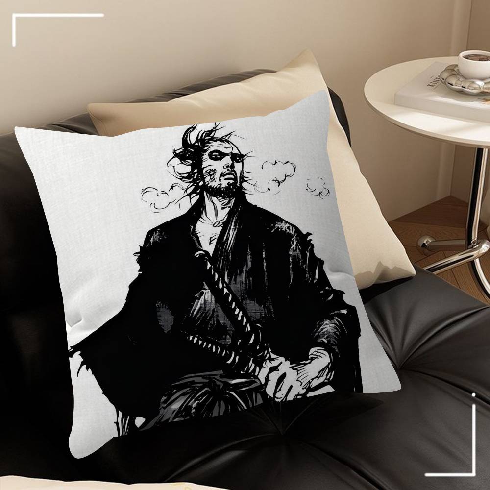 Vagabond Manga Pillowcase Toon Gift Cushion Cover Bedroom Home Sofa Chair Seat Decor Pillow Case
