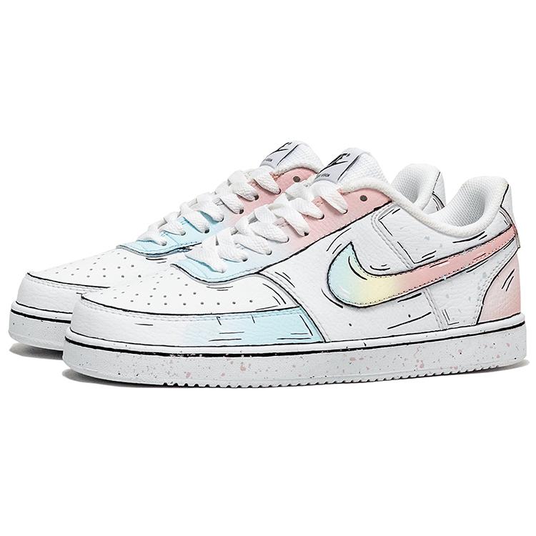 Nike Кроссовки для скейтборда Court Vision 1 Низкие кожаные Мужские Белые DH2987-101(Команда853-)