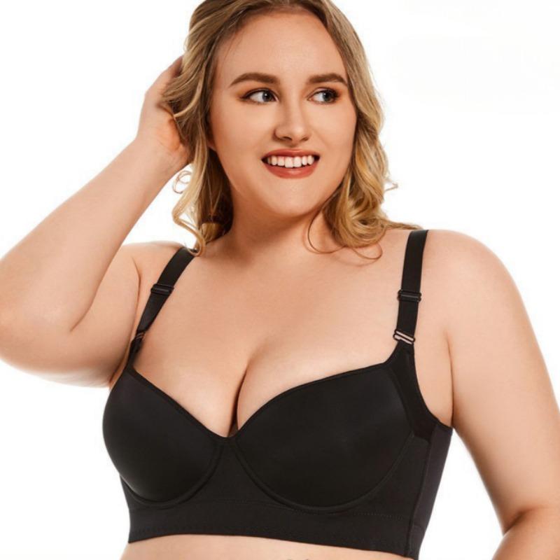 Plus Size Sexy Lingerie Push Up Full Cup Bra for Big Breasts