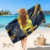 North Queensland Cowboys Customized Name Text Beach Towel, Soft Absorbent Towel Beach Pool Travel Personal Gift