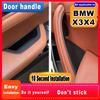 Для BMW X3 X4 автомобильная внутренняя дверная ручка, накладка на дверную чашу, наклейки из углеродного волокна, автоаксессуары для BMW X3X4
