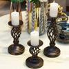 Подставка для свечей из черного металла в Европе – элегантный железный подсвечник для свадеб и вечеринок