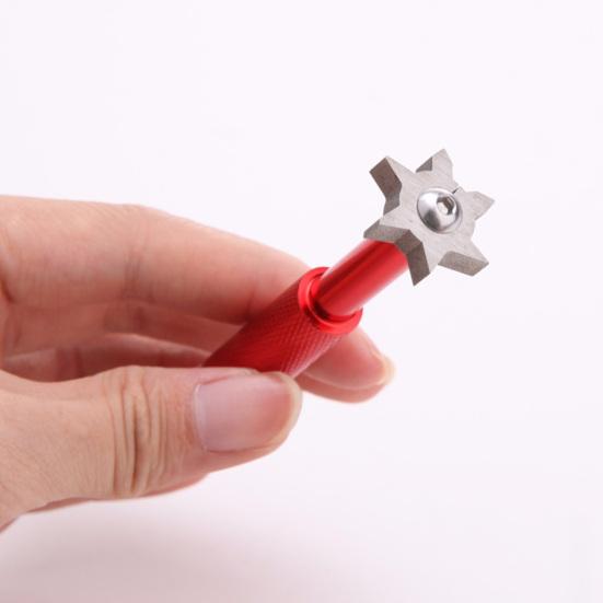 1 комплект точилки для клюшек для гольфа с 6 головками, компактный многоразовый инструмент для очистки канавок с 6 наконечниками для клюшек