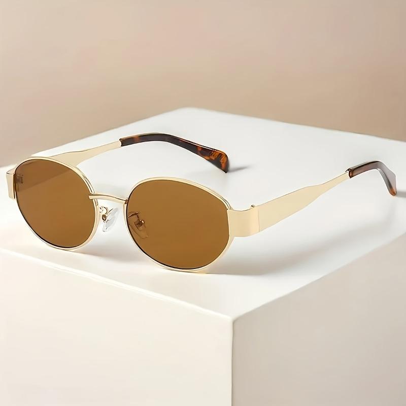 4piece Fashionable Women's Oval Shaped Glasses with A Casual Style Suitable for Daily Wear