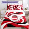 Austria Football Printed Bedding 3 Piece Set Cozy Breathable Bed Cover Set as Housewarming Holiday Gift