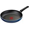 Tefal Frying Pan, 26cm, For Gas Fire Only, Free of Harmful Substances Such As PFOA, Non-stick, Long-lasting "Royal Blue Intense Frying Pan" Blue D5330