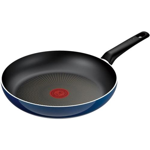 Tefal Frying Pan, 26cm, For Gas Fire Only, Free of Harmful Substances Such As PFOA, Non-stick, Long-lasting "Royal Blue Intense Frying Pan" Blue D5330