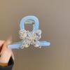 Acrylic Butterfly Hair Clip for Women Rhinestone Grasp Folder Shark Clip Hair Accessories Female Hair Claw Clip