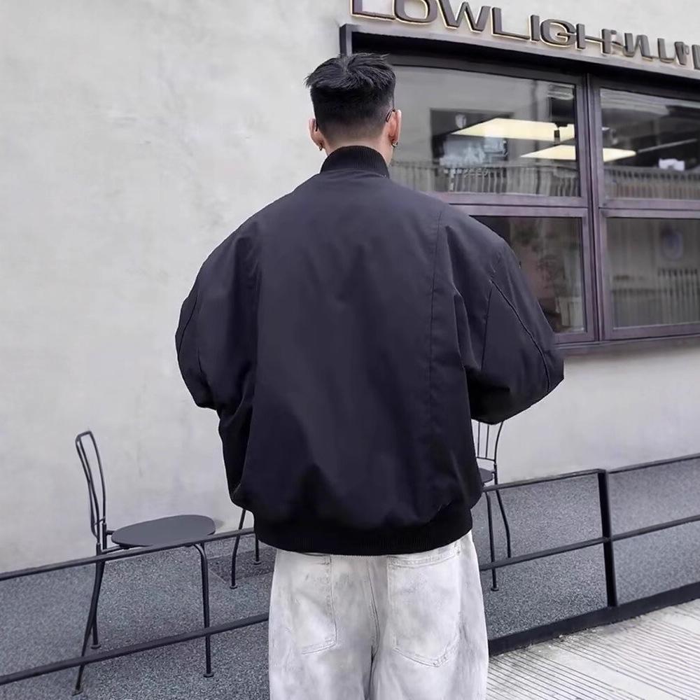 Унисекс Зимняя Летная Куртка в Стиле Гочао, Прямого Кроя - На Утеплителе из Хлопка, Плотная, Модная и Свободная.