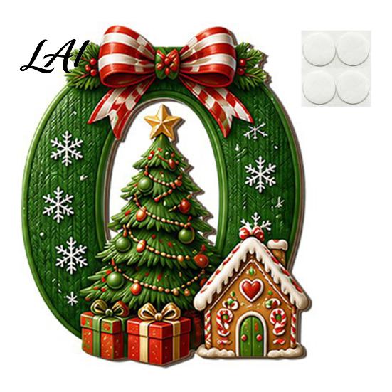 Family Room Wall Plaque Christmas Wood Home Sign 2D Flat Letter Hanging Sign Easy to Mount Decor with Snowman Cup Hat Pattern for Holiday Party