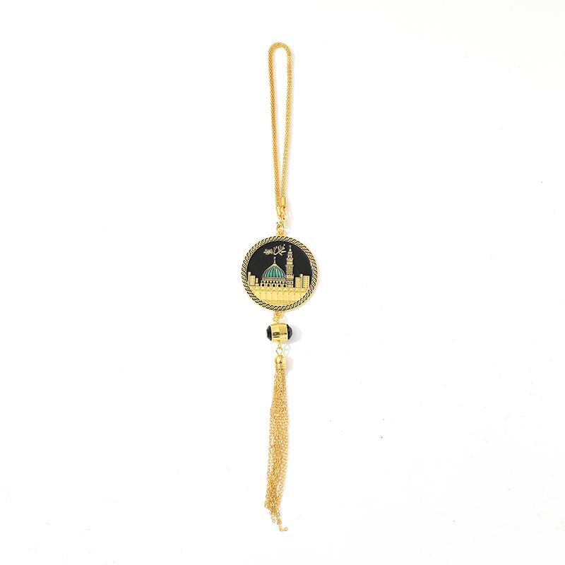 Manufacturer Direct Sales Large Durable Reusable Diamond Tassel Pendant Middle Eastern Acrylic Flash Car Ramadan Supplies