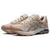 Asics Gel-Flux 4 Удобная Модная Ткань Синтетическая Кожа Низкий Верх Повседневные Беговые Кроссовки Мужские кроссовки Серо-Коричневые 1011A614-030