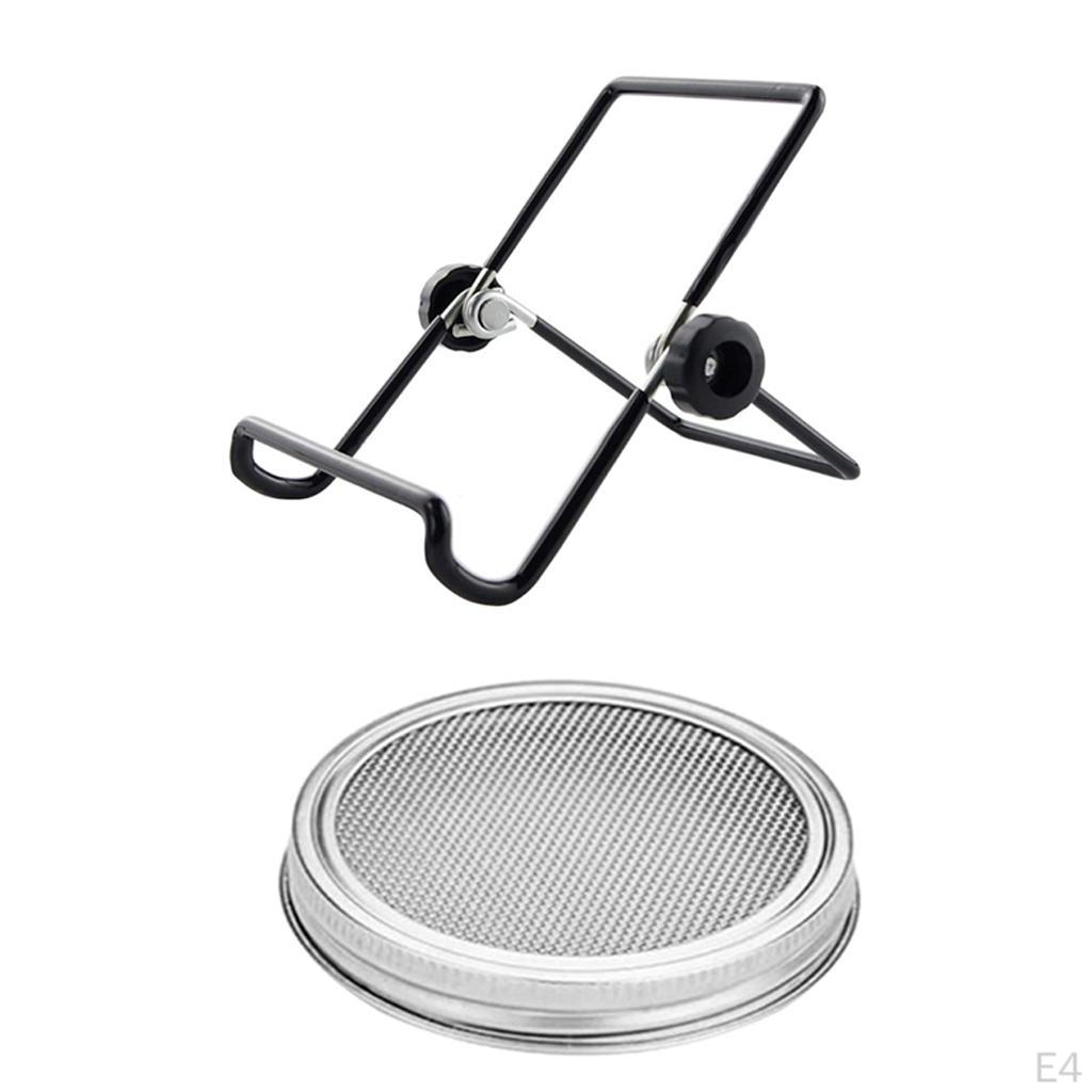 Stainless Steel Jar Mesh Screen Sprouting Lid Cover for Growing Broccoli