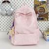 Schoolbag American new schoolbag male college style junior high school student high school student backpack female letter embroidery travel backpack