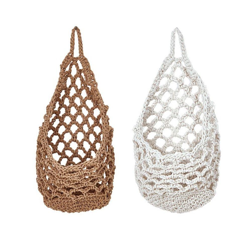 Portable Fruit Net Bag Kitchen Storage Storage Organizer Durable Hanging Basket Kitchen Use