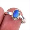 Ювелирное кольцо из стерлингового серебра 925 пробы с натуральным австралийским опалом S.9 t6v12