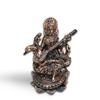 'Идол Госпожи Сарасвати' Медный Антикварный Мраморная Пыль и Смола Фигурка Идол Статуя |