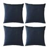 Набор темно-синих чехлов для подушек (4 шт), SANELA Cushion Cover Dark Blue Set,