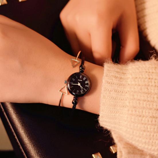 Женский ретро-браслет из нержавеющей стали с круглым циферблатом, кварцевые наручные часы