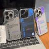 Чехол для телефона для iPhone 17 16e 16 15 14 13 12 11 mini Pro Max X XR XSMAX Air Plus Прозрачная крышка Модный дизайн B-bulles Energy