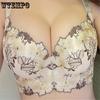 Кружевной бюстгальтер пуш-ап большого размера, сексуальное женское нижнее белье, тонкая чашка C, чашка D, чашка E, бюстгальтер для женщин