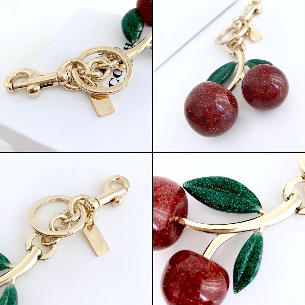 Fashionable Fruit Keychain Charm Women's Elegant Handbag Accessory Car Pendant Craft Supplies for Adults Daily Use