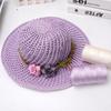 Набор для вязания крючком из пеньковой пряжи для летних шляп, сандалий