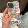 Soft TPU Matte Flower Phone Case for iPhone 13 Funda iPhone 11 14 15 Pro Max 14 Plus 12 Mini 13pro 13promax Transparent Covers