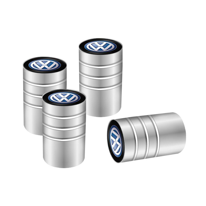 Car Tire Wheel Valve Caps Cover Aluminum Wheel Accessories For VW Golf Tiguan Jetta Transporter Passat T5 Polo Touran GTI Caddy