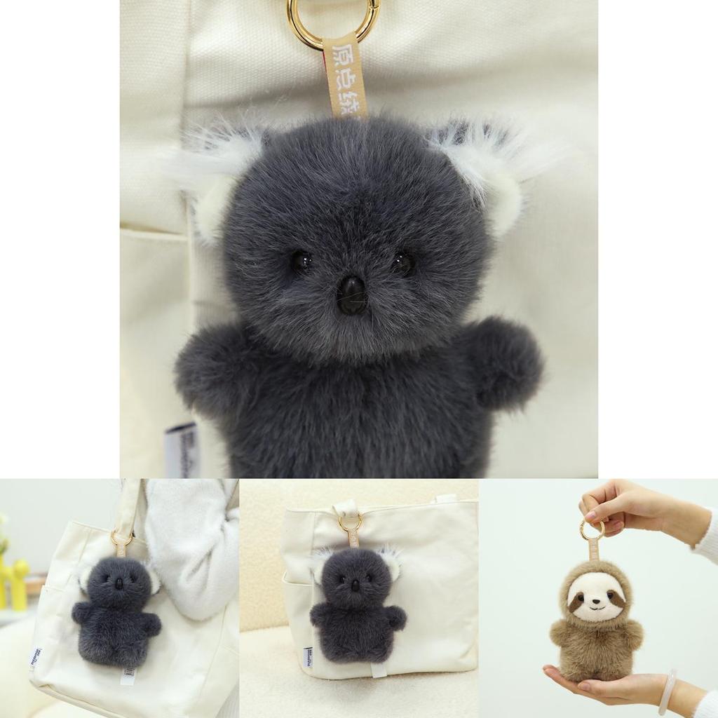 Милый плюшевый брелок в виде коалы и ленивца, очаровательный подвес для рюкзака, мягкая игрушка для детей