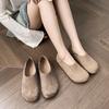 Weiwei Girl 877-1 Lazy One Pedal Boken Single Shoes Женские туфли Birken с мягкой подошвой и круглым носком в стиле ретро с плоским дном Two Wear