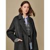 INMAN Women's 100% Pure Wool Revere Collar Double-Faced Winter Coat