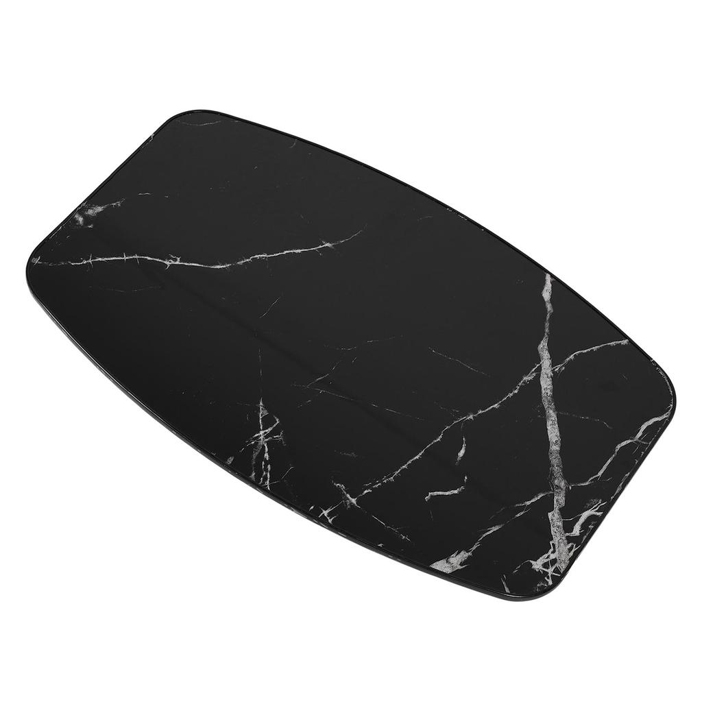 Solid Wood Tabletop Waterproof Removable Tea Table Top for Camper RV Car Yacht Floating Bridge Deck Terrace Black Marble