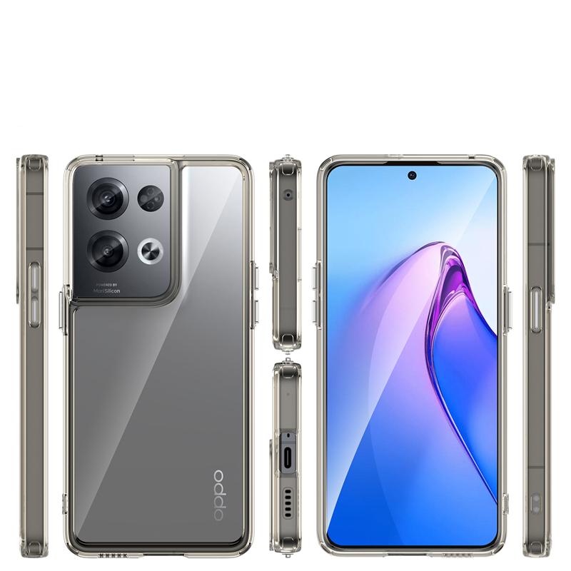 Для чехла OPPO Reno 8 Pro 5G чехол Reno 8 Pro 5G Capas противоударный роскошный прозрачный многоцветный для Fundas Reno 8 Pro Cover