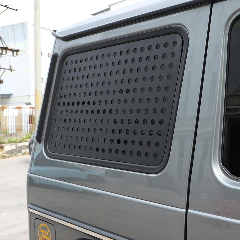 Для Mercedes Benz G Class W463 2004-18 Алюминиевый сплав Заднее окно автомобиля Сотовая панель защиты стекла окна Аксессуары
