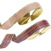 Charming Red And Gold Decorative Ribbon For Christmas Gift Wrapping And Holiday Crafts