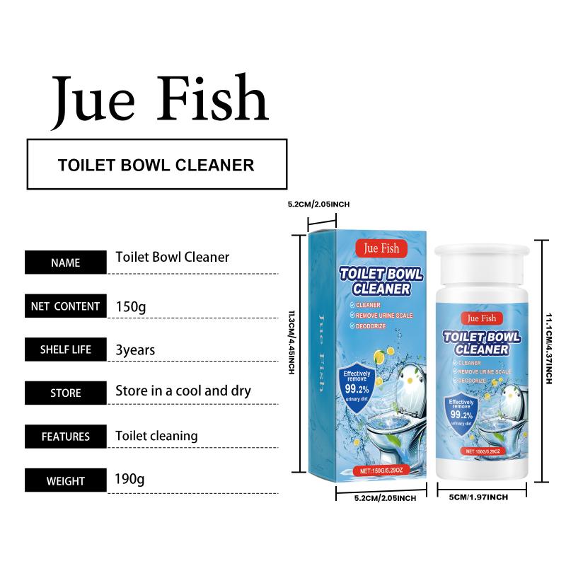 Jue Fish 150 г Пена для чистки унитаза Ванной Дезодорирующая Удаление накипи Удаляет Грязь Пятно Запах Свежий Запах Чистящий Порошок Засор