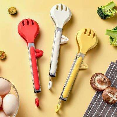 Вертикальные щипцы для кухни для еды – Нержавеющая сталь, термостойкие силиконовые наконечники, круглые, прочный удобный захват, не царапают сковороду, для приготовления пищи, барбекю, салата