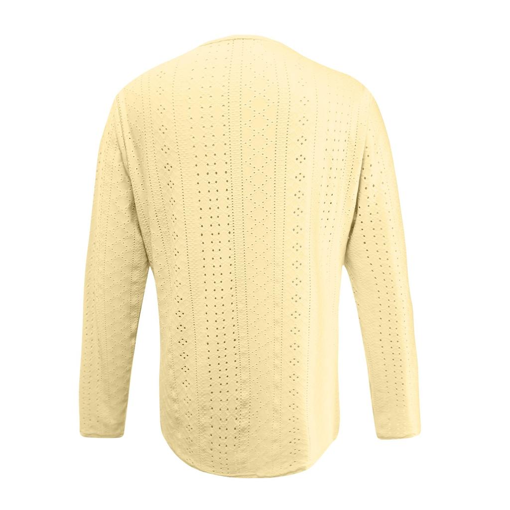 Женская однотонная модная футболка с V-образным вырезом и длинными рукавами на пуговицах