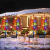 1500MAH Solar Christmas Tree Decor Lights Outdoors LED Waterproof Lawn Garden Patio Porch Landscape Lamps New Year Party Christmas Gifts
