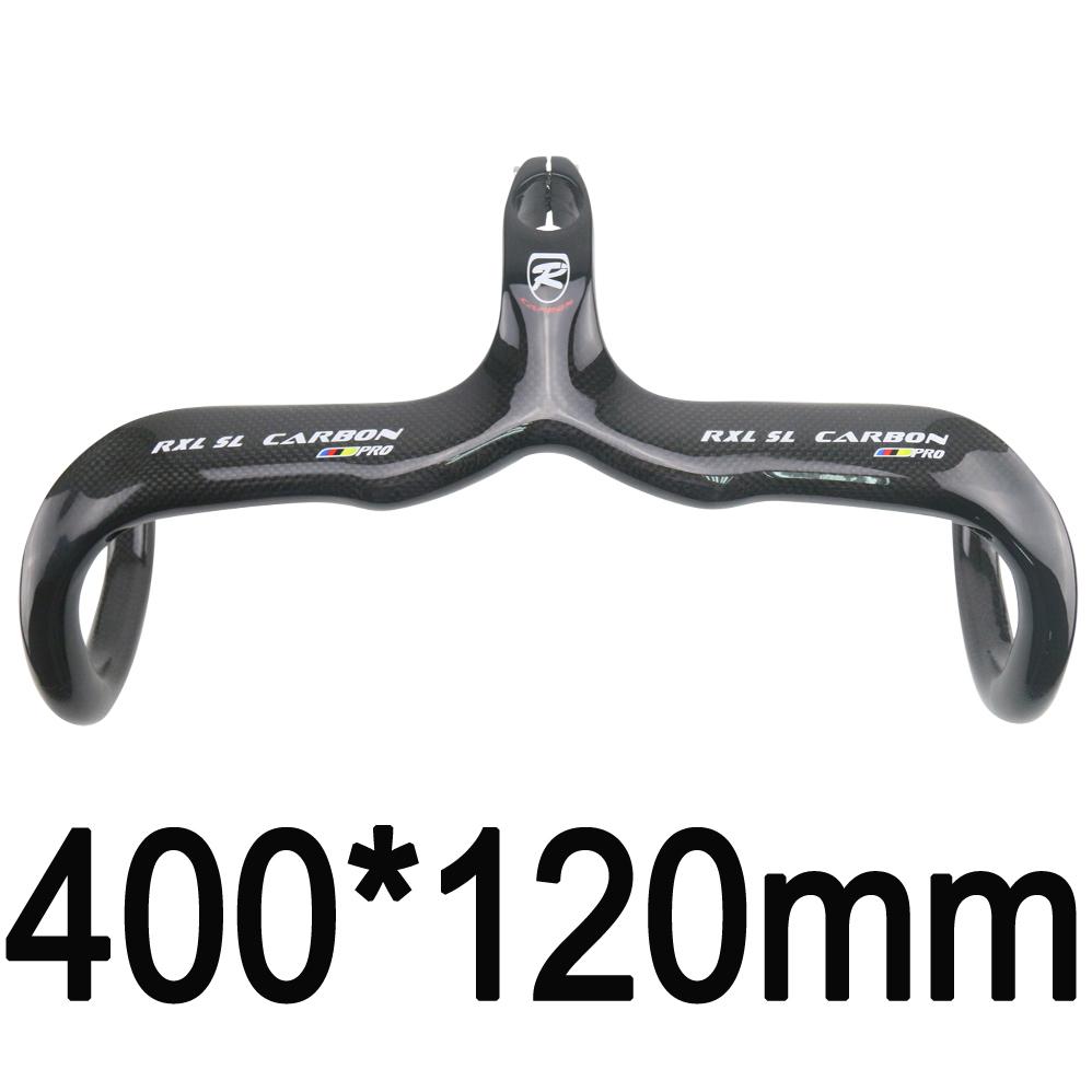 RXL SL Integrated Carbon Road Handlebars with Stem 28.6 Bicycle Parts Adult Bike Drop Handle Bars Internal Routing 400/420/440