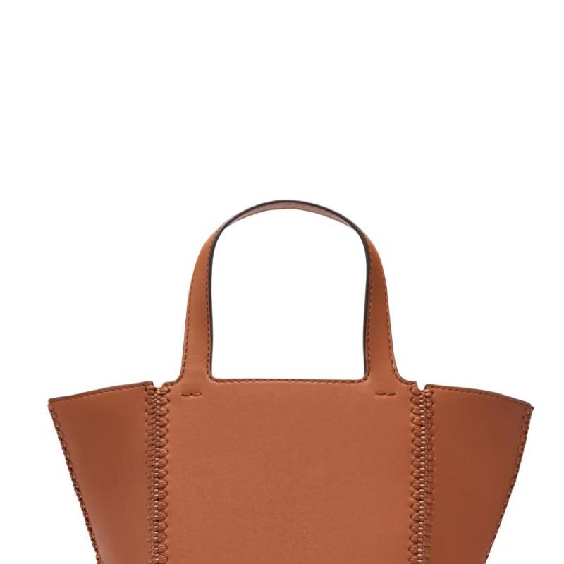Michael Kors Кожаная сумка-тоут с логотипом Jordi Женская сумка-тоут Коричневая 30T5T9JT5L-LUGGAGE