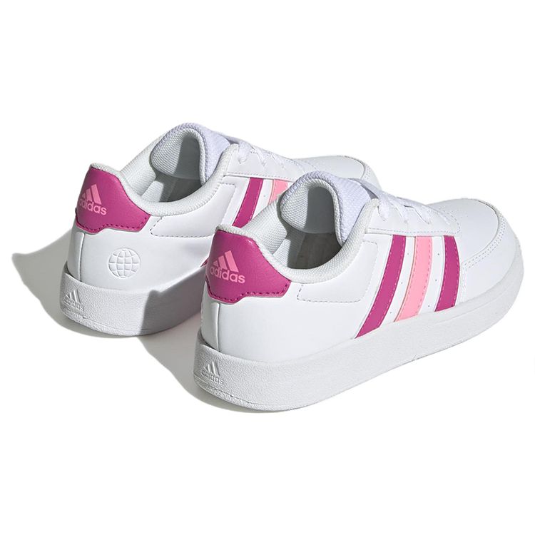 Adidas Neo Breaknet 2.0 Non-Slip Low-Top Kids Skate Shoes Kids Sneakers White Pink HP8959